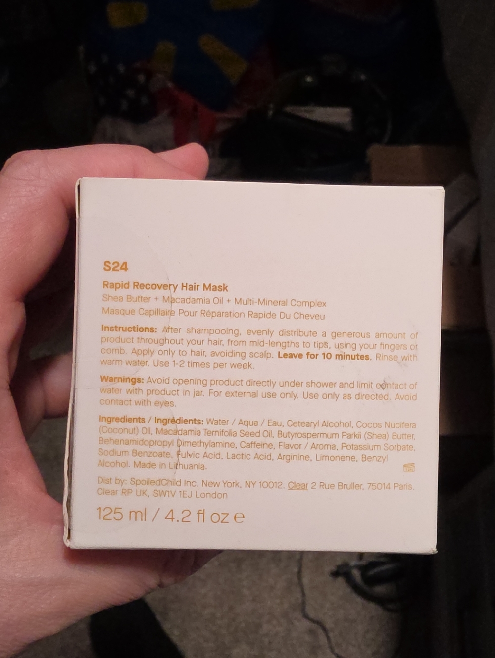 Rapid Recovery Hair Mask - Shea Butter & Macadamia (White) Watch Video